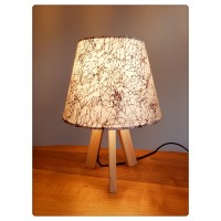 Desenli Abajur Şapkası ve Ayağı 