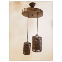 Lazer Kesim 2 li Sarkıt Avize